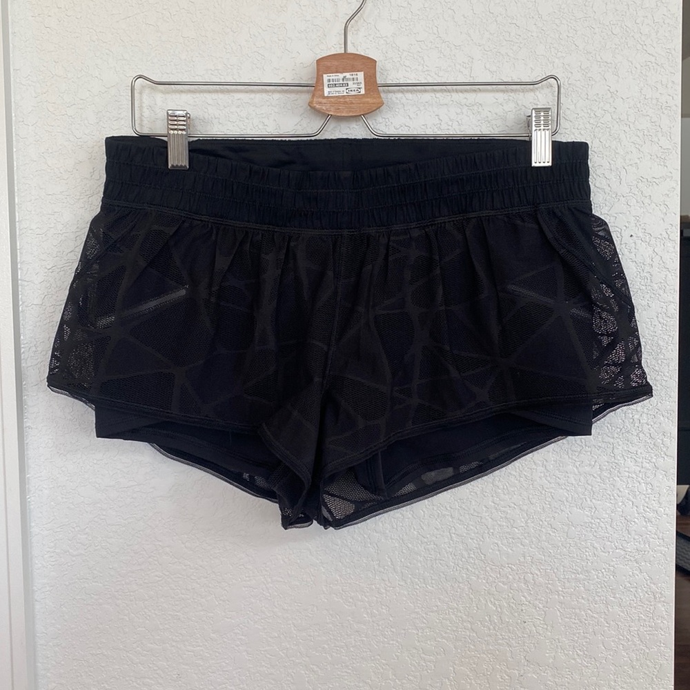LULULEMON MESH OVERLAY SHORTS